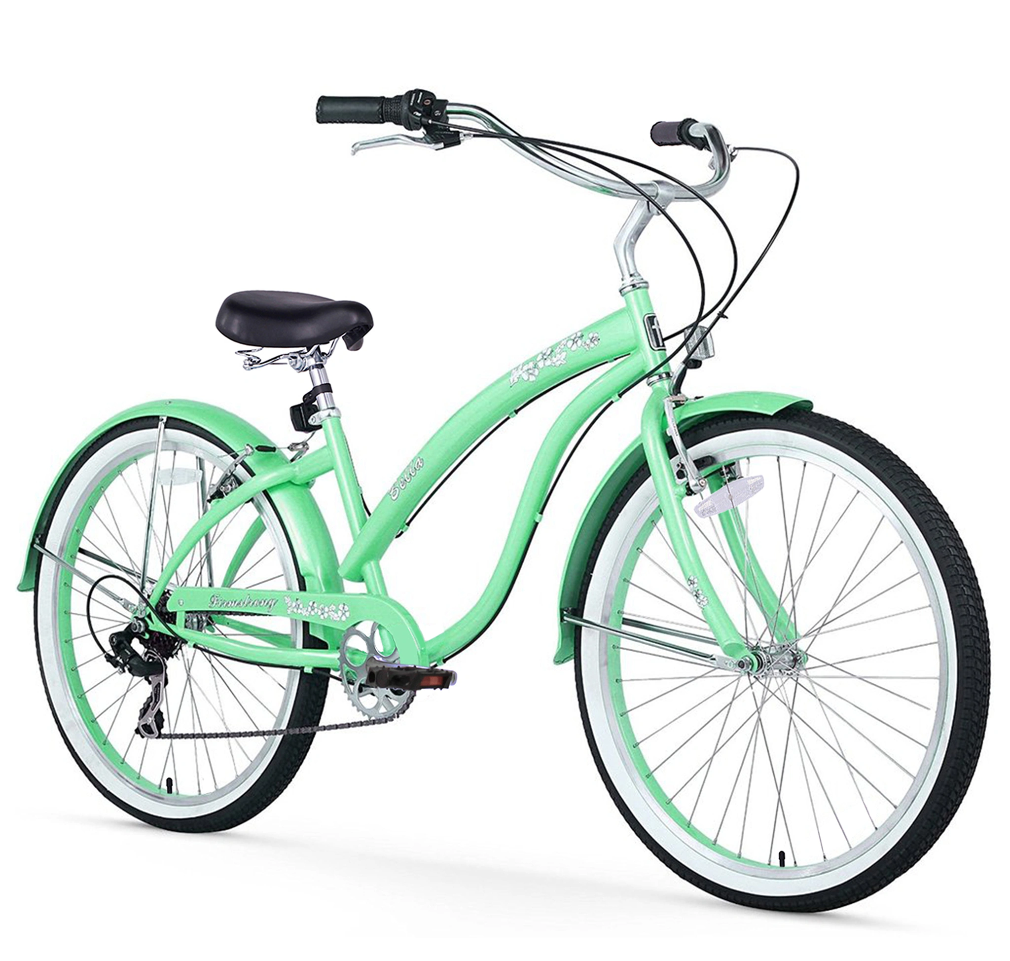 Bella Beach Bliss Cruiser: Ride the Waves of Style and Comfort! Seven Speeds of Summer Fun Await!
